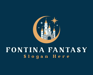 Fantasy Moon Castle logo design