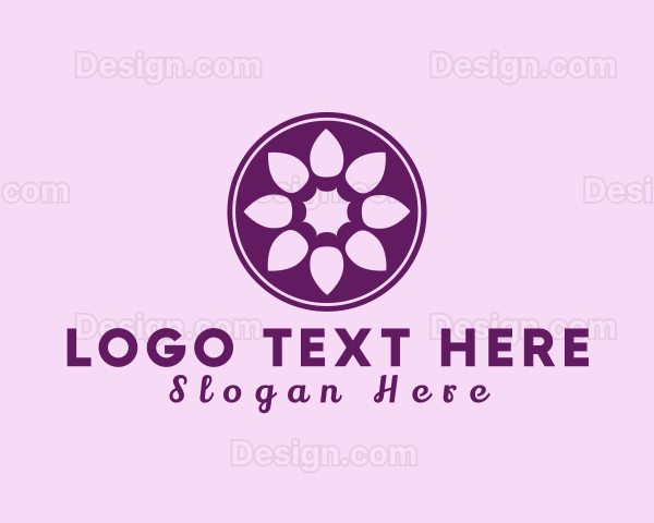 Simple Flower Ornament Logo