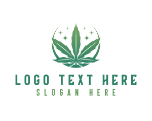 Marijuana Cannabis Plant logo