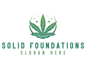 Marijuana Cannabis Plant logo