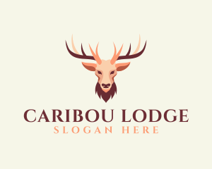 Reindeer Antler Animal logo