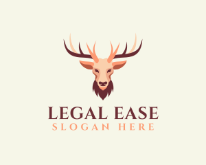 Reindeer Antler Animal logo