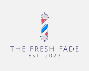 Barber Pole Salon logo design