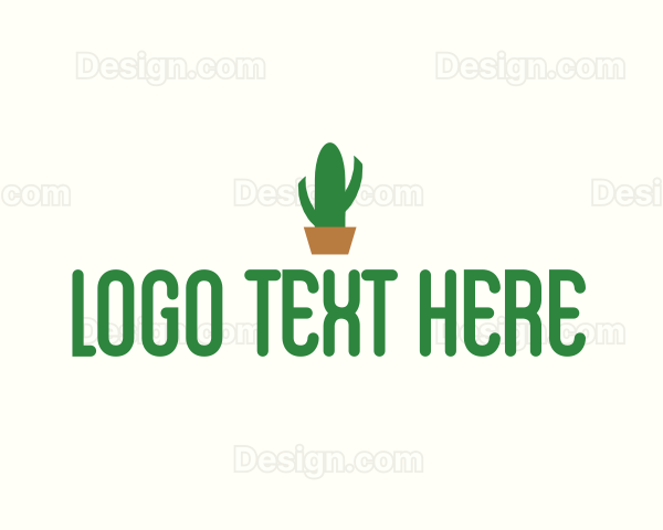 Cactus Plant Botanical Logo