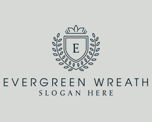 Royal Shield Wreath Academy logo design