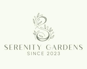 Garden Letter S logo design