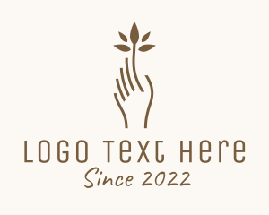 Brown Hand Plant  logo