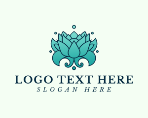 Relaxing Lotus Flower logo