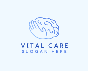 Mental Health Brain Care Logo