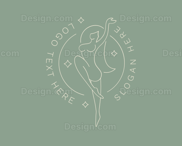 Sexy Naked Woman Logo