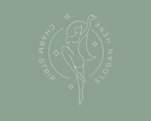 Sexy Naked Woman logo design