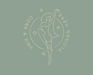 Sexy Naked Woman logo design