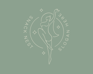 Sexy Naked Woman logo design