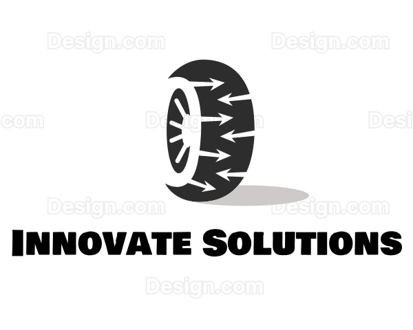 Tire Wheel Arrows Logo