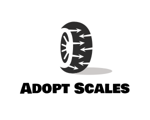 Tire Wheel Arrows logo design