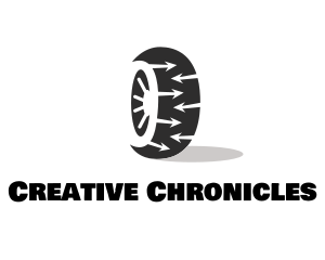 Tire Wheel Arrows logo design