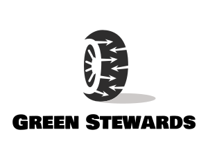 Tire Wheel Arrows logo design