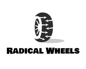 Tire Wheel Arrows logo design