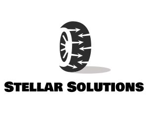 Tire Wheel Arrows logo design