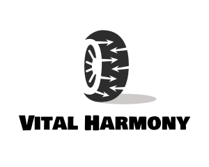 Tire Wheel Arrows logo design