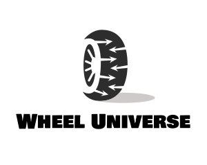 Tire Wheel Arrows logo design