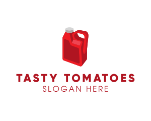 Ketchup Gallon Container  logo design