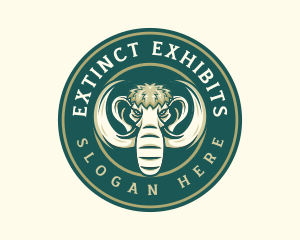 Ancient Mammoth Animal logo