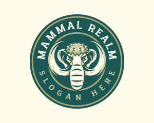 Ancient Mammoth Animal logo