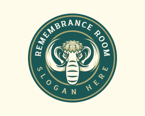 Ancient Mammoth Animal logo