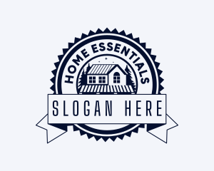 Cabin Home Roofing logo design