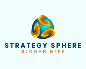 3D Cyber Sphere logo