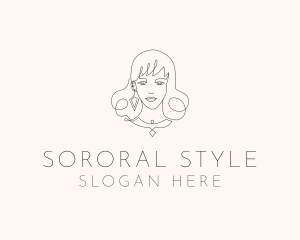 Lady Fashion Style Accessory logo design