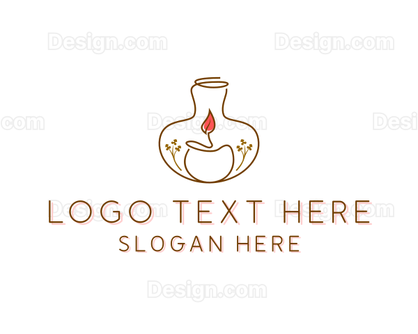 Candle Light Decoration Logo