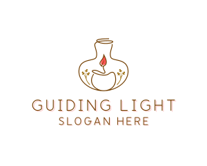 Candle Light Decoration logo design