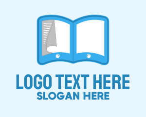Display - Tablet Ebook Pages logo design