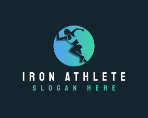 Marathon Sprinting Sports logo design