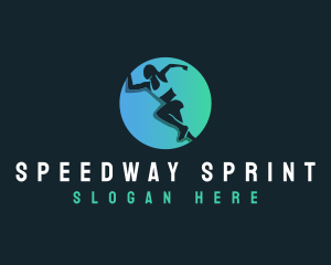 Marathon Sprinting Sports logo design