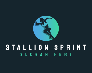 Marathon Sprinting Sports logo design