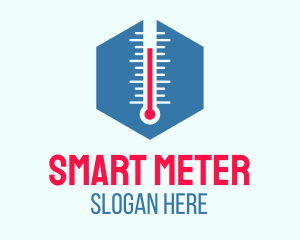 Hexagon Thermometer Temperature logo