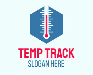 Hexagon Thermometer Temperature logo