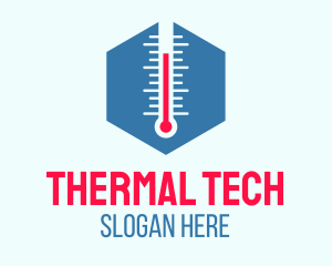 Hexagon Thermometer Temperature logo