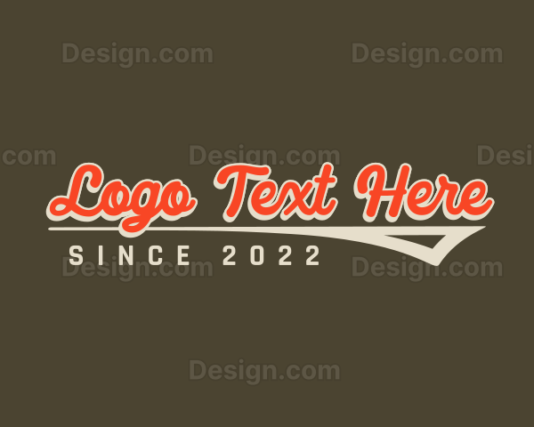 Retro Varsity Business Logo