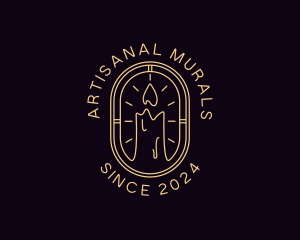 Artisanal Handmade Candle logo design