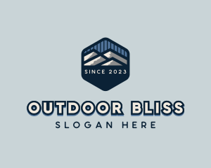 Outdoor Mountain Hiking logo design