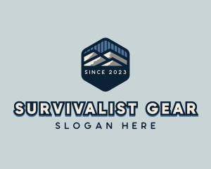 Outdoor Mountain Hiking logo design