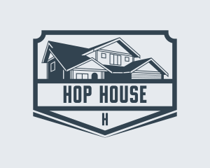 House Roofing Real Estate logo design