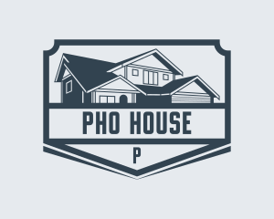 House Roofing Real Estate logo design