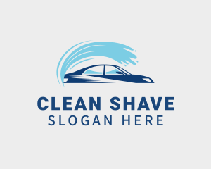 Blue Car Wash Cleaning logo design