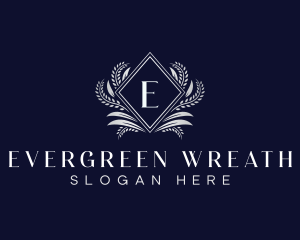 Ornamental Luxury Diamond Crest logo design