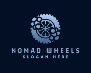 Gear Wheel Cleaning logo design